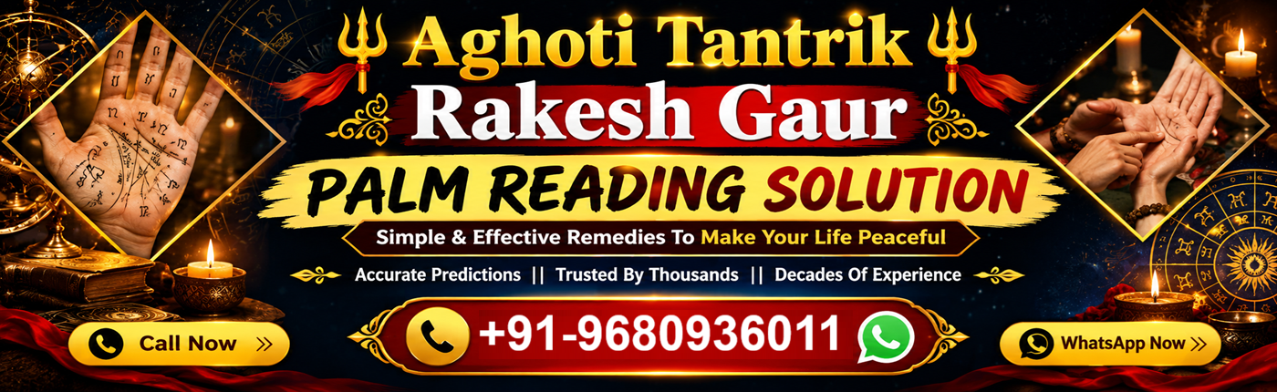 Aghori Tantrik Rakesh Gaur – Palm Reading Soltuion